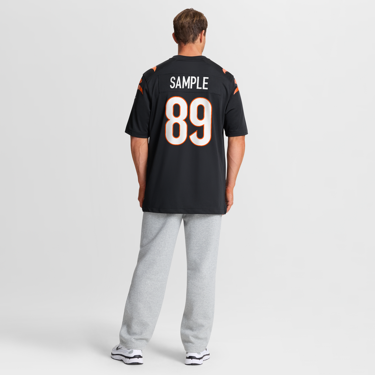 Men's Cincinnati Bengals Drew Sample Black Jersey