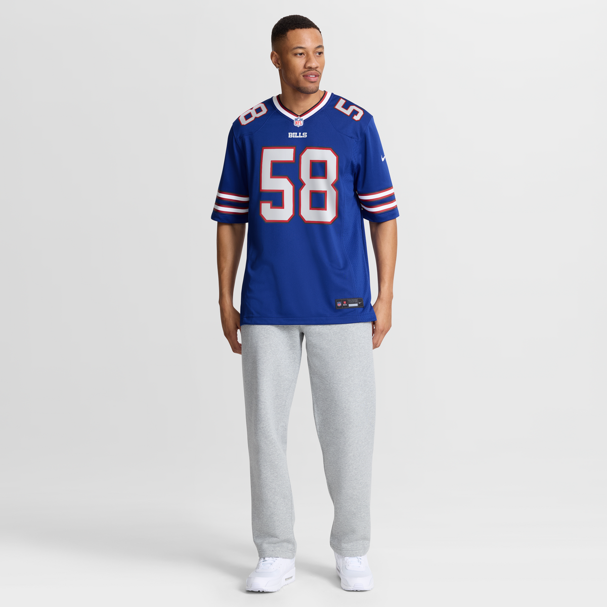 Men's Buffalo Bills Matt Milano Red Alternate Jersey