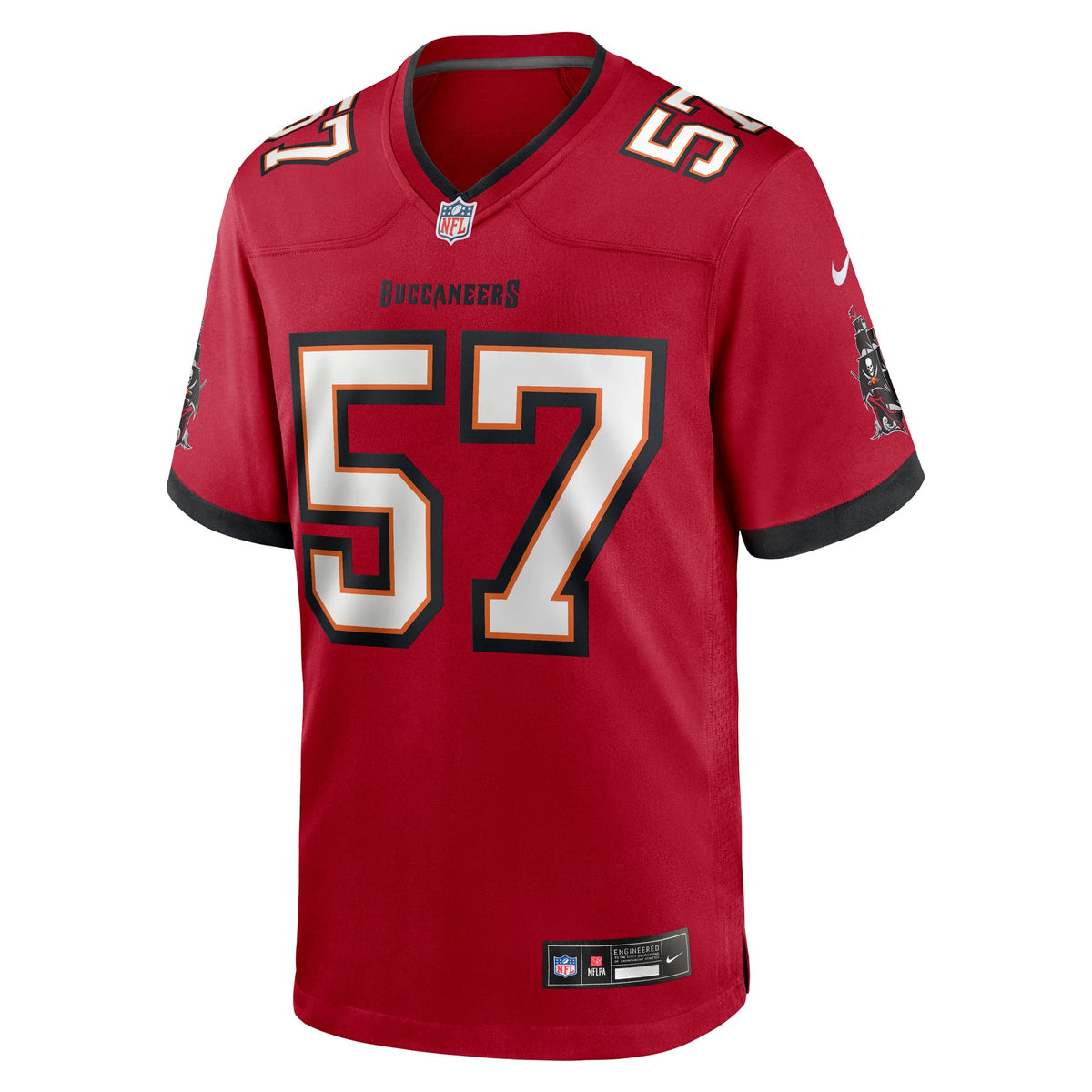 Men's Tampa Bay Buccaneers John Bullock Red Team Jersey