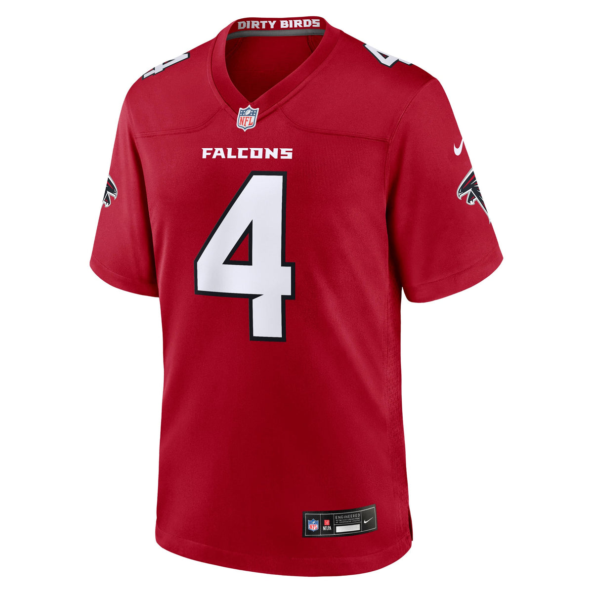 Men's Atlanta Falcons Jahan Dotson Red Team Jersey