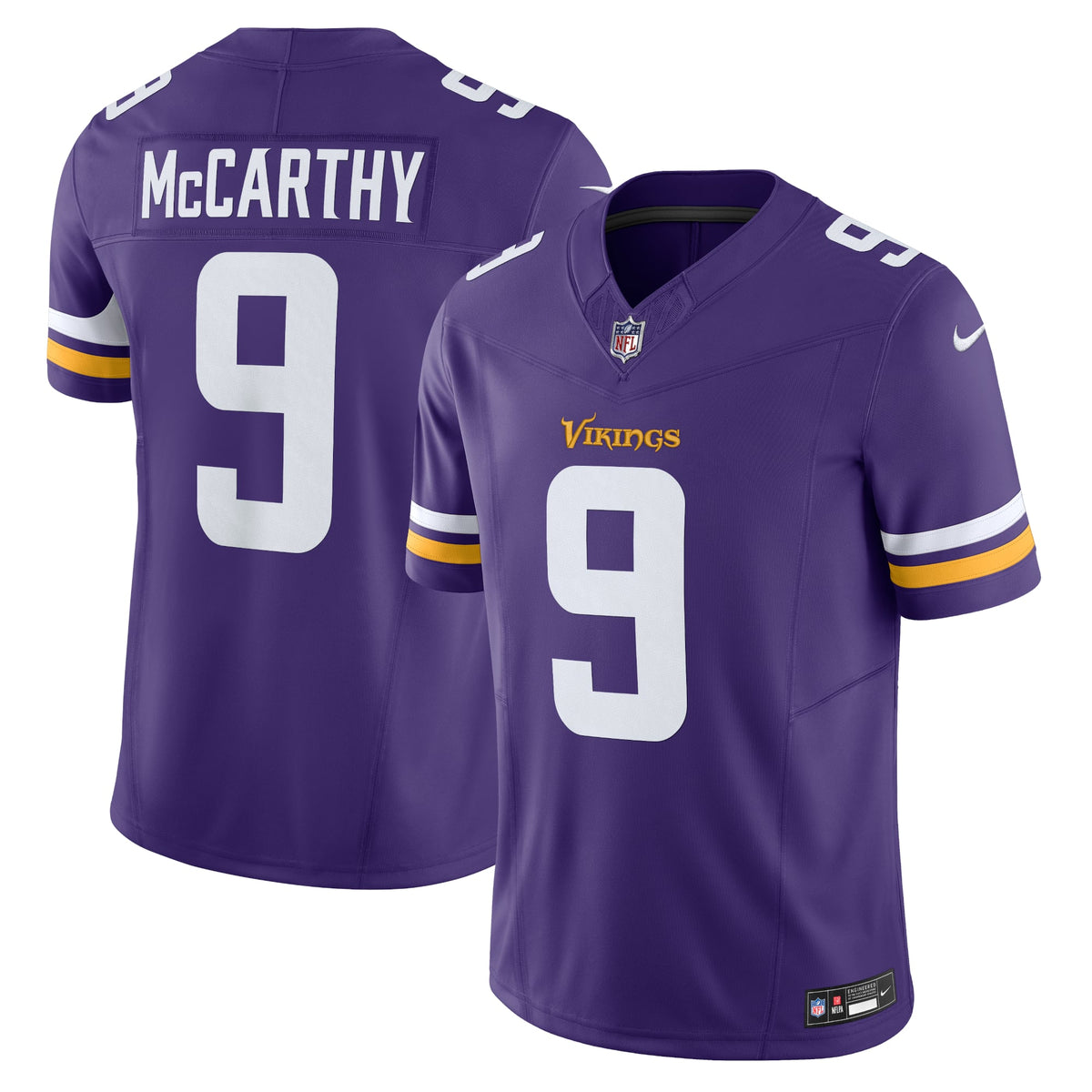 Men's Minnesota Vikings J J McCarthy White Jersey