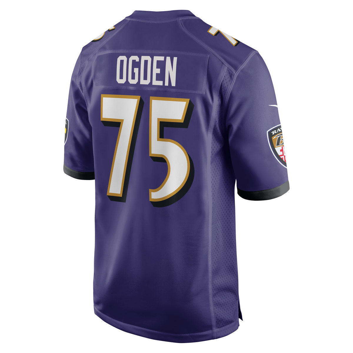 Men's Baltimore Ravens Jonathan Ogden Purple Game Retired Player Jersey