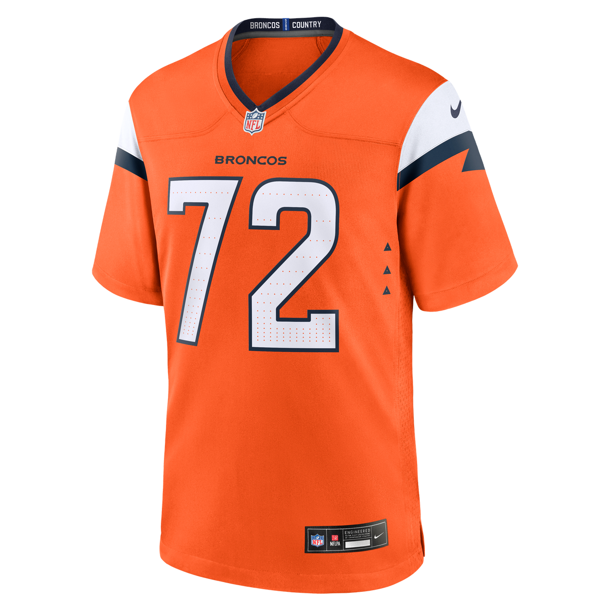 Men's Denver Broncos Garett Bolles Orange Team Jersey