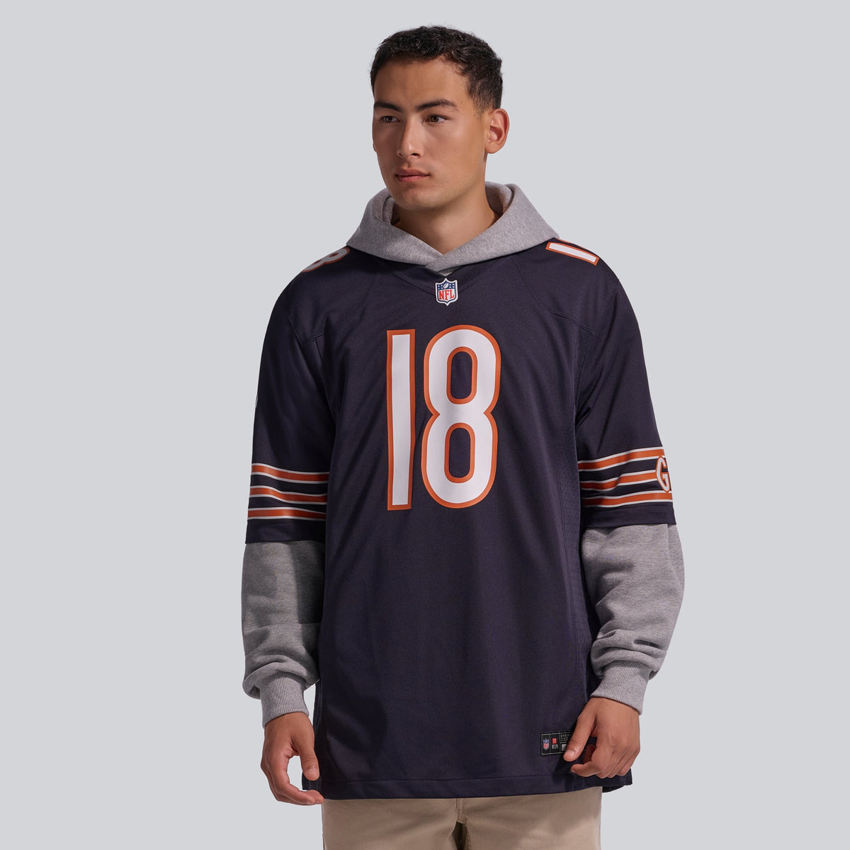Men's Chicago Bears Caleb Williams White First Round Pick Player Jersey