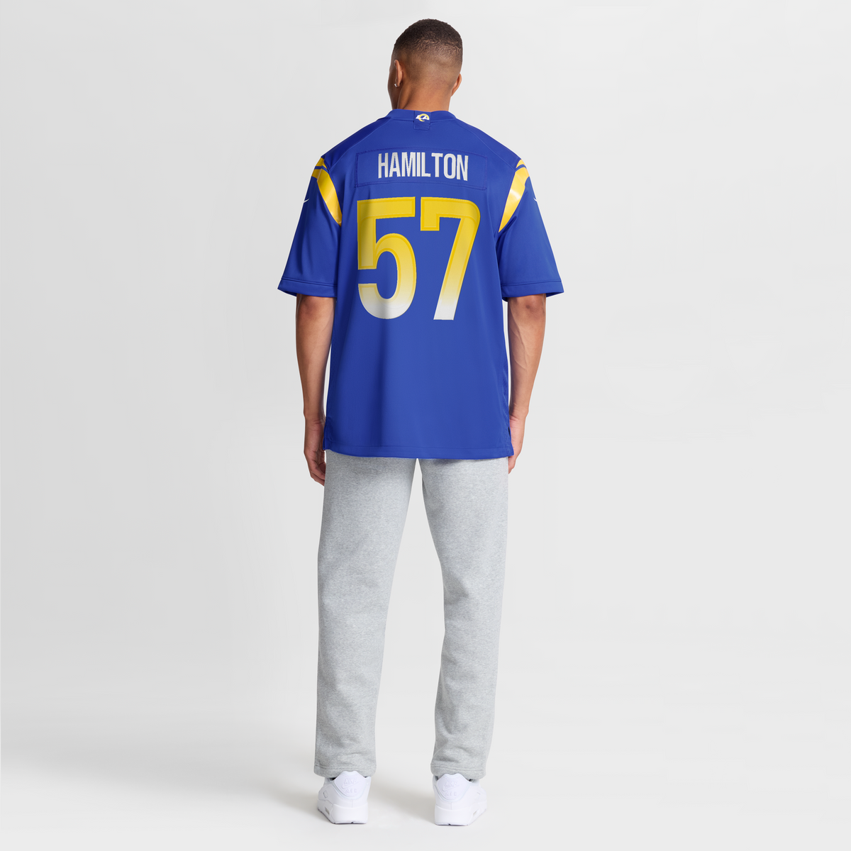 Men's Los Angeles Rams Ty Hamilton Royal Team Jersey