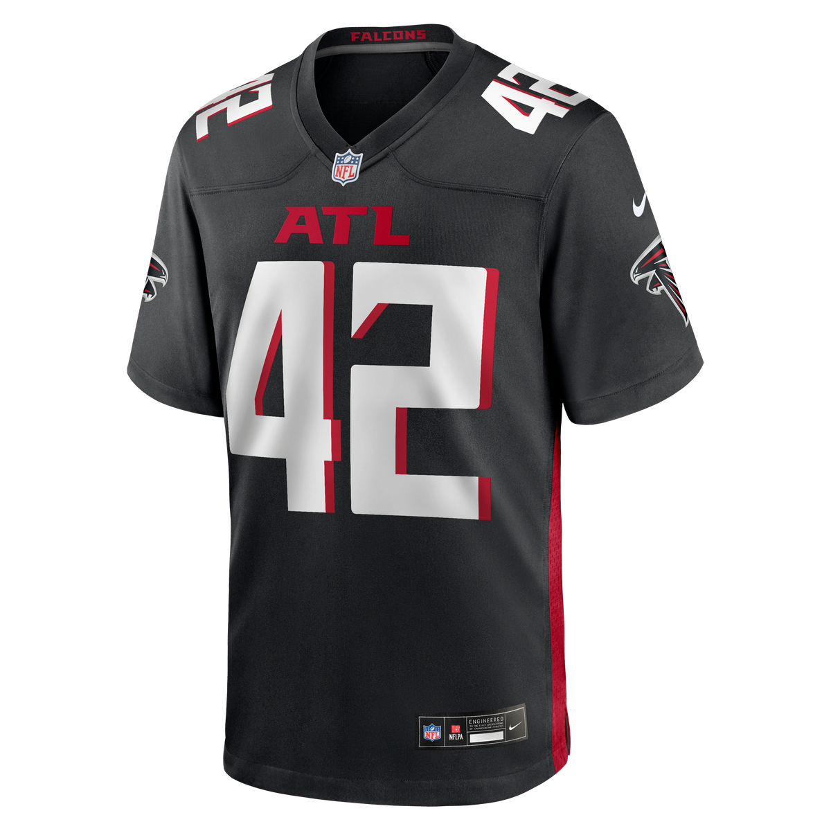Men's Atlanta Falcons Josh Woods Black Team Jersey