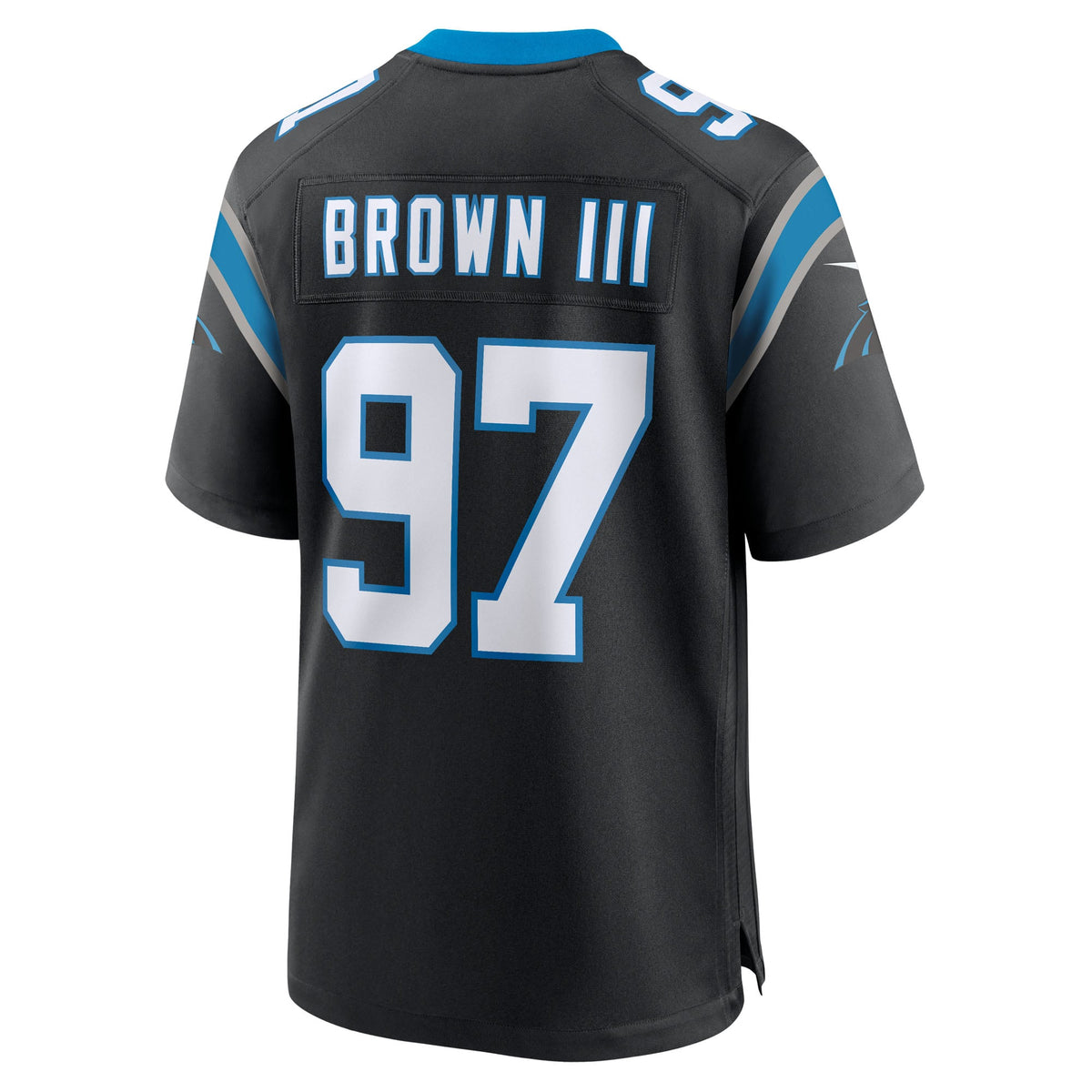 Men's Carolina Panthers Bobby Brown III Black Team Jersey