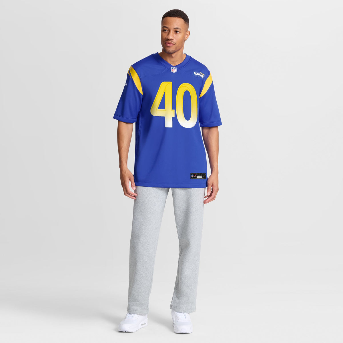 Men's Los Angeles Rams Jesse Luketa Royal Team Jersey