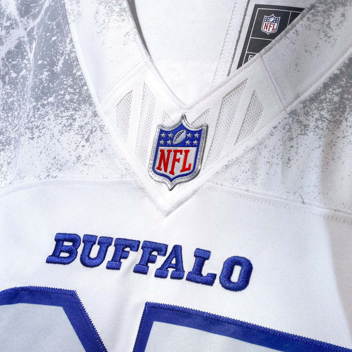 Men's Buffalo Bills Keon Coleman White Rivalries Collection Stitched Jersey