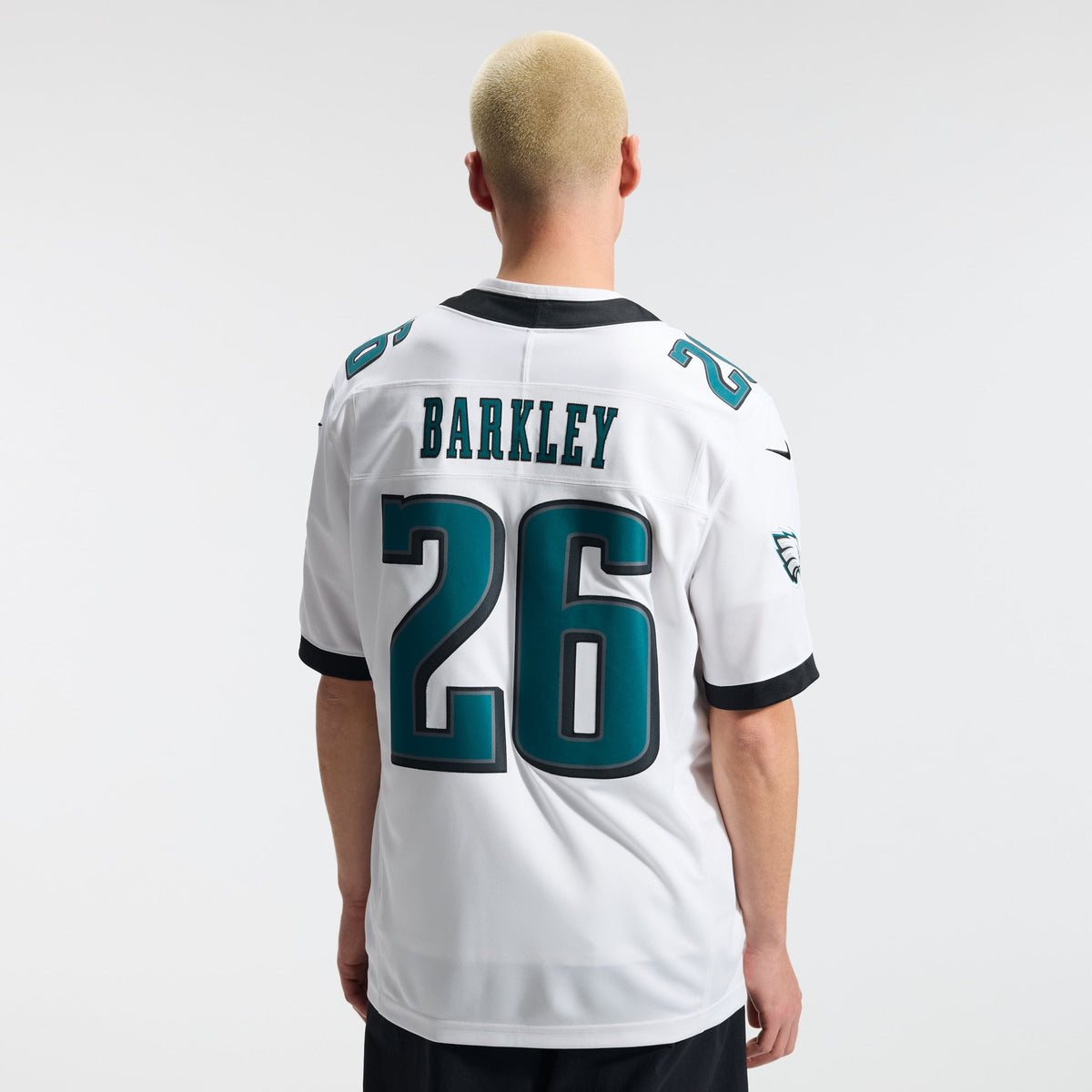 Men's Philadelphia Eagles Saquon Barkley White Stitched Jersey