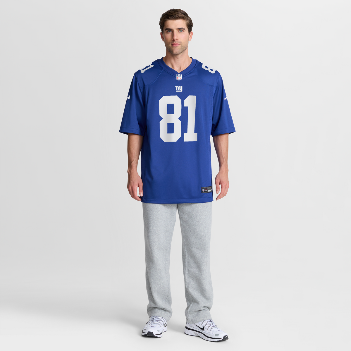 Men's New York Giants Jalin Hyatt Royal Team Jersey