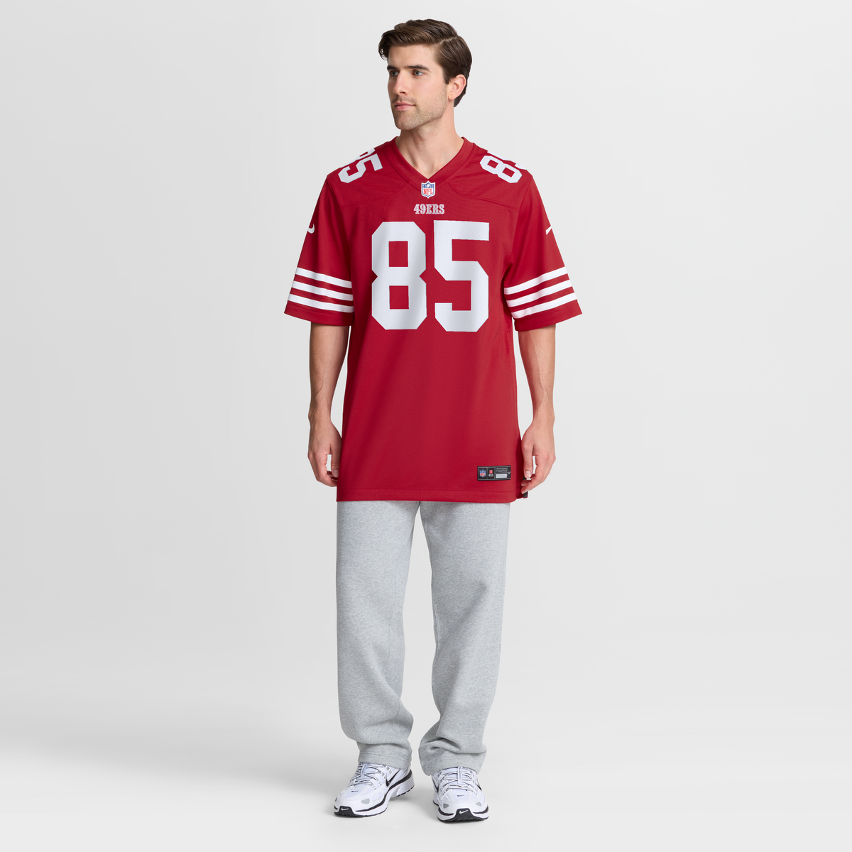 Men's San Francisco 49ers George Kittle Scarlet Team Jersey