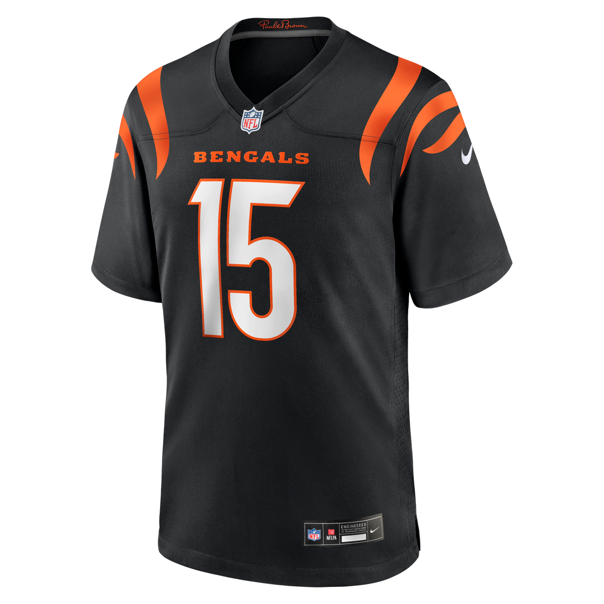 Men's Cincinnati Bengals Charlie Jones Black Team Jersey