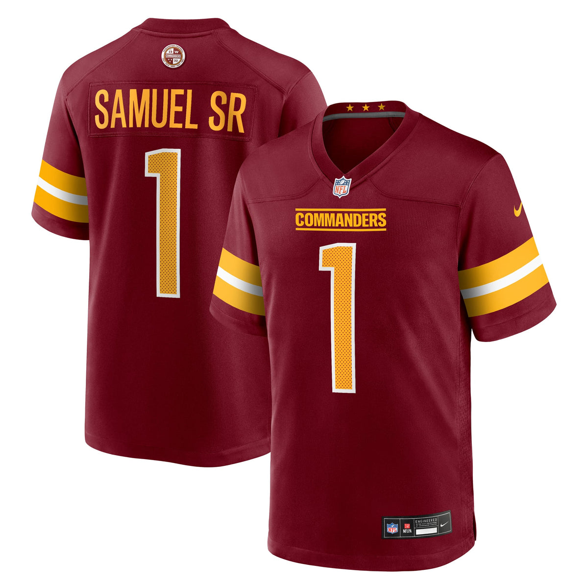 Men's Washington Commanders Deebo Samuel Sr White Game Player Jersey