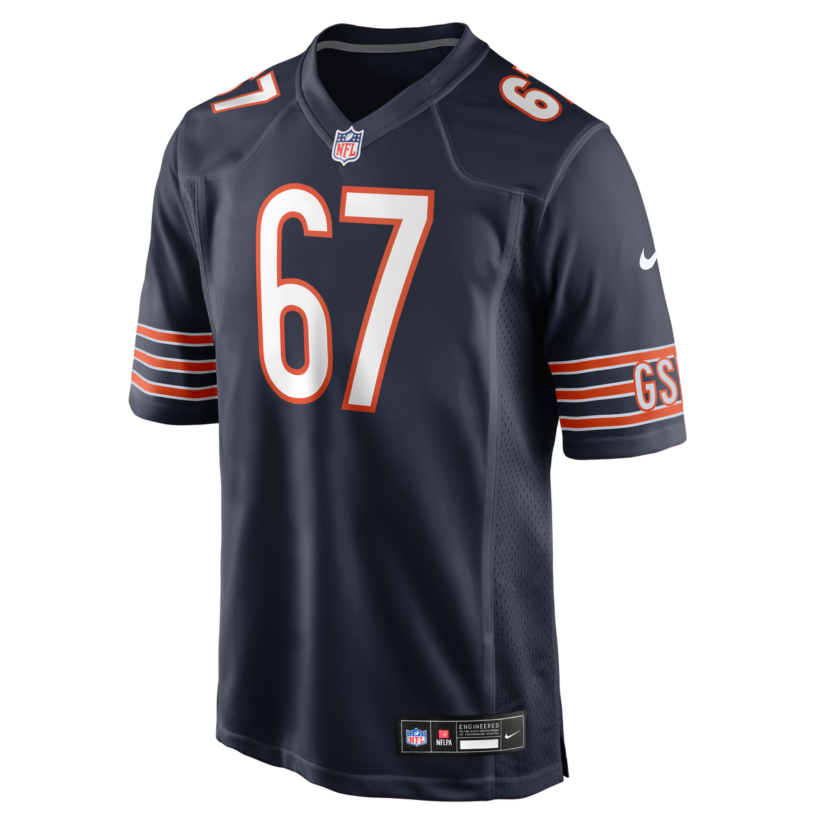 Men's Chicago Bears Garrett Bradbury Navy Team Jersey