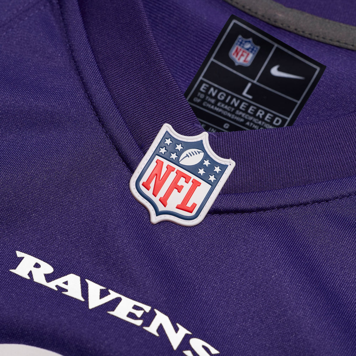 Men's Baltimore Ravens Justice Hill Purple Jersey