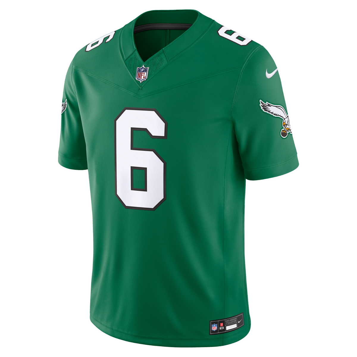 Men's Philadelphia Eagles DeVonta Smith Kelly Green Alternate Stitched Jersey