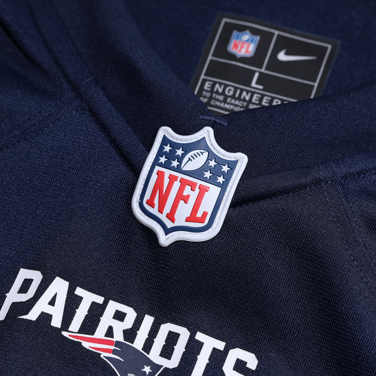 Men's New England Patriots Efton Chism III Navy Team Jersey