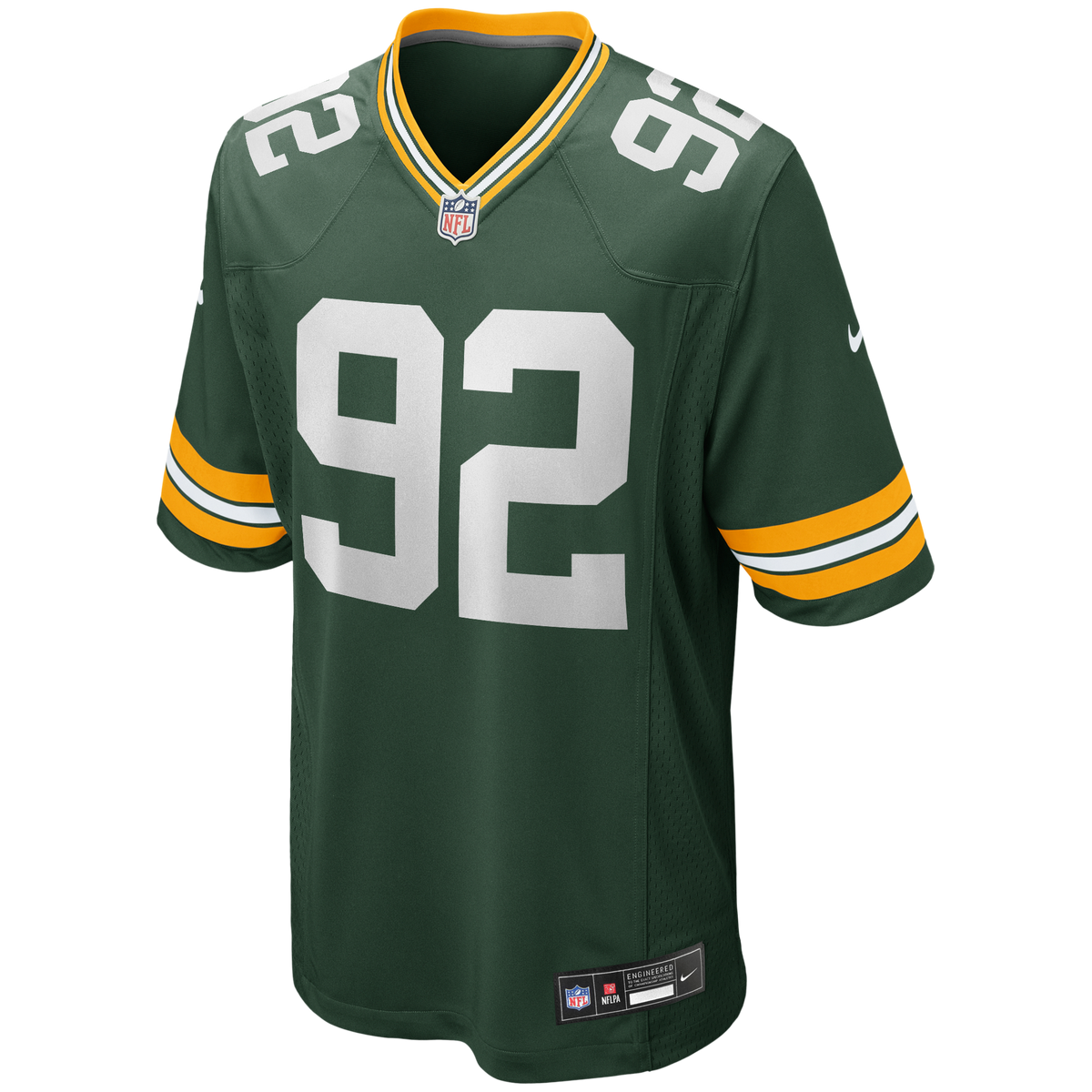 Men's Green Bay Packers Reggie White Green Game Retired Player Jersey