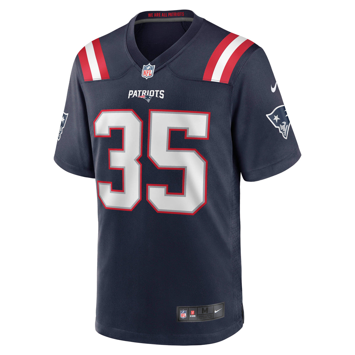 Men's New England Patriots Jim Nance Navy Retired Player Jersey