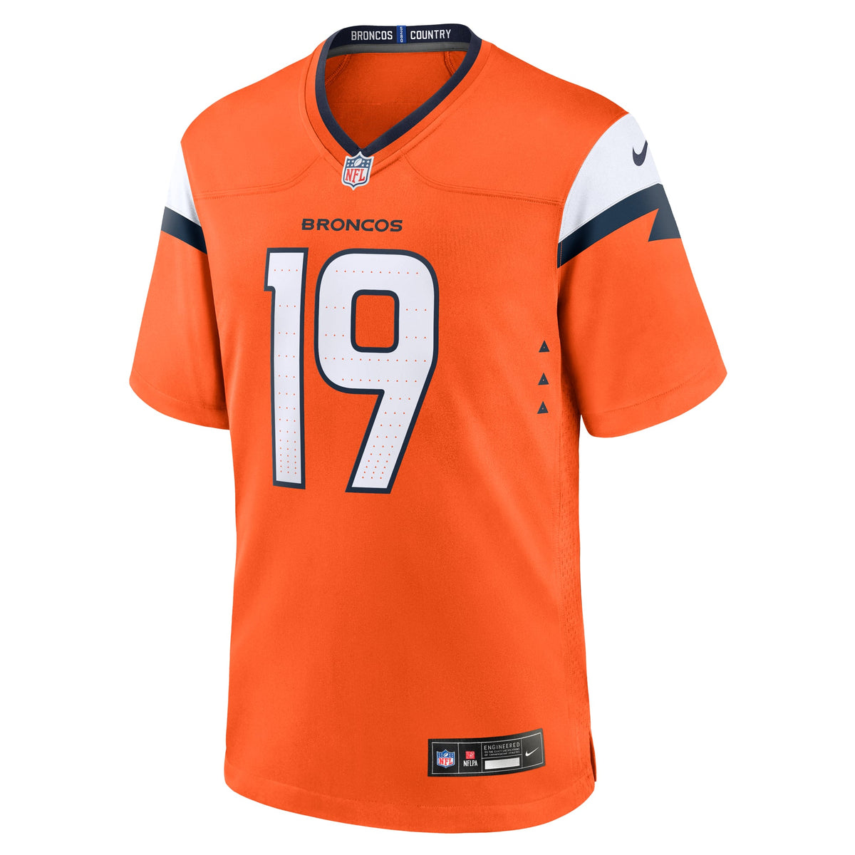 Men's Denver Broncos Marvin Mims Jr Orange Team Jersey