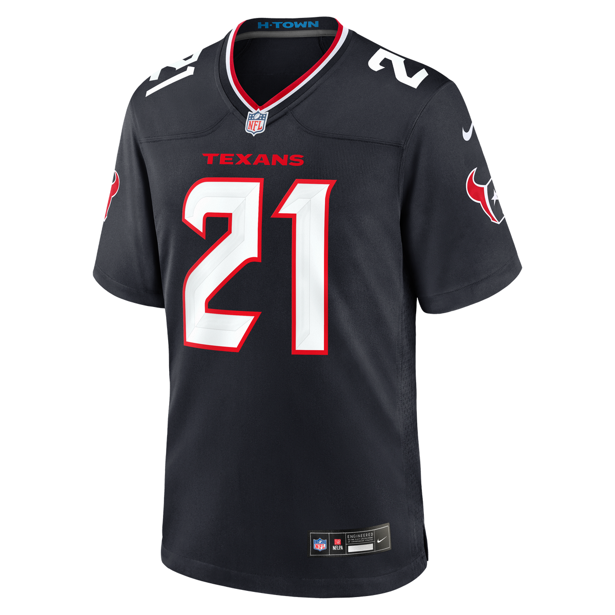 Men's Houston Texans Nick Chubb Navy Team Jersey