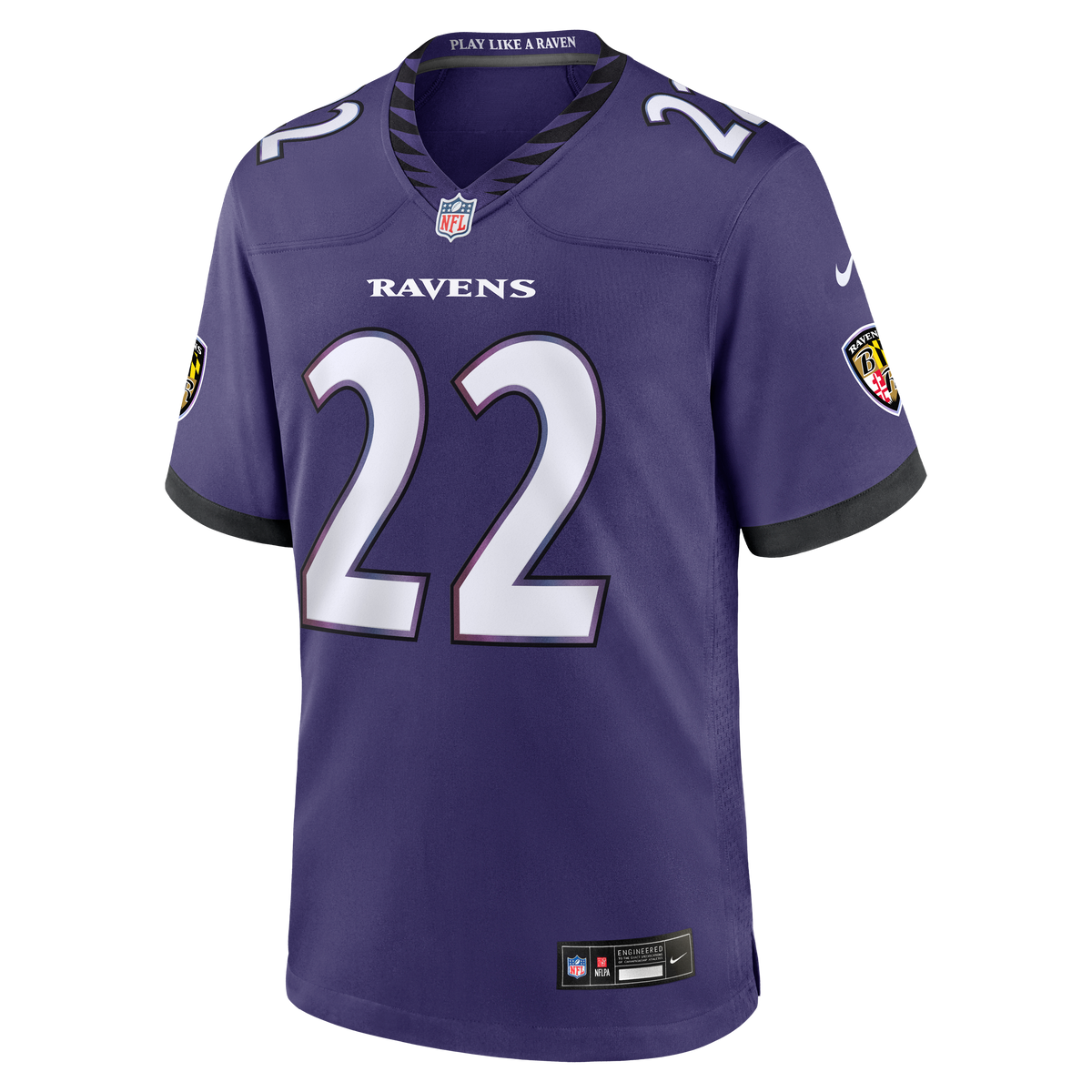 Men's Baltimore Ravens Derrick Henry Purple Team Jersey
