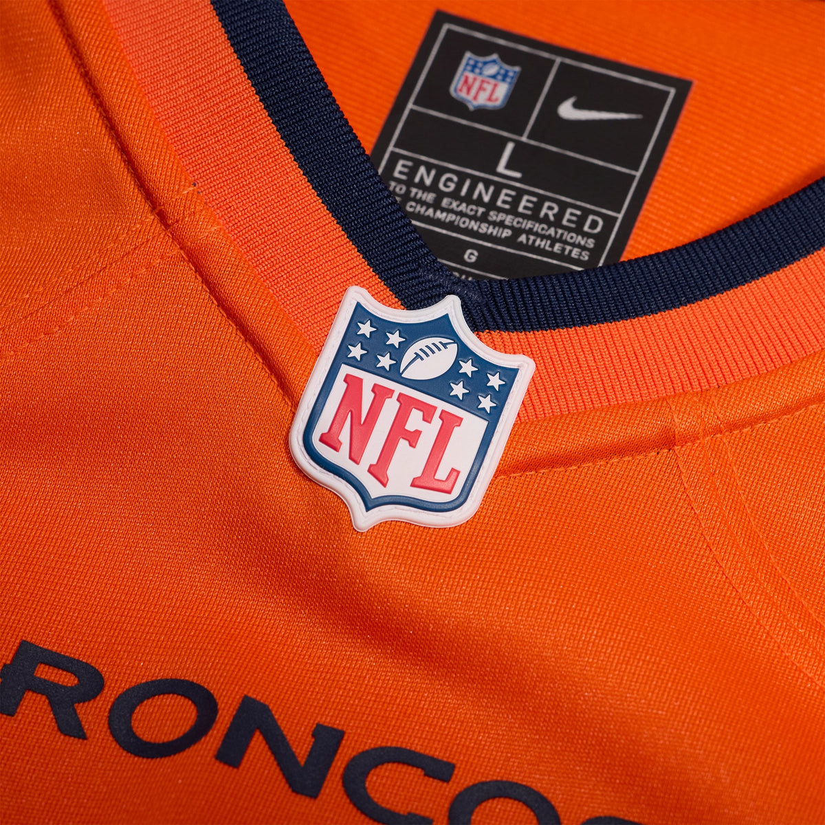Men's Denver Broncos Troy Franklin Orange Team Jersey