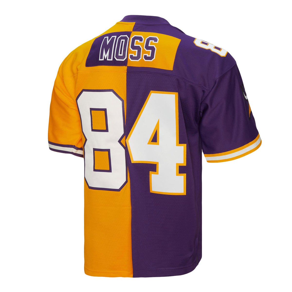 Men's Minnesota Vikings Randy Moss Purple Gold 1998 Split Legacy Replica Jersey