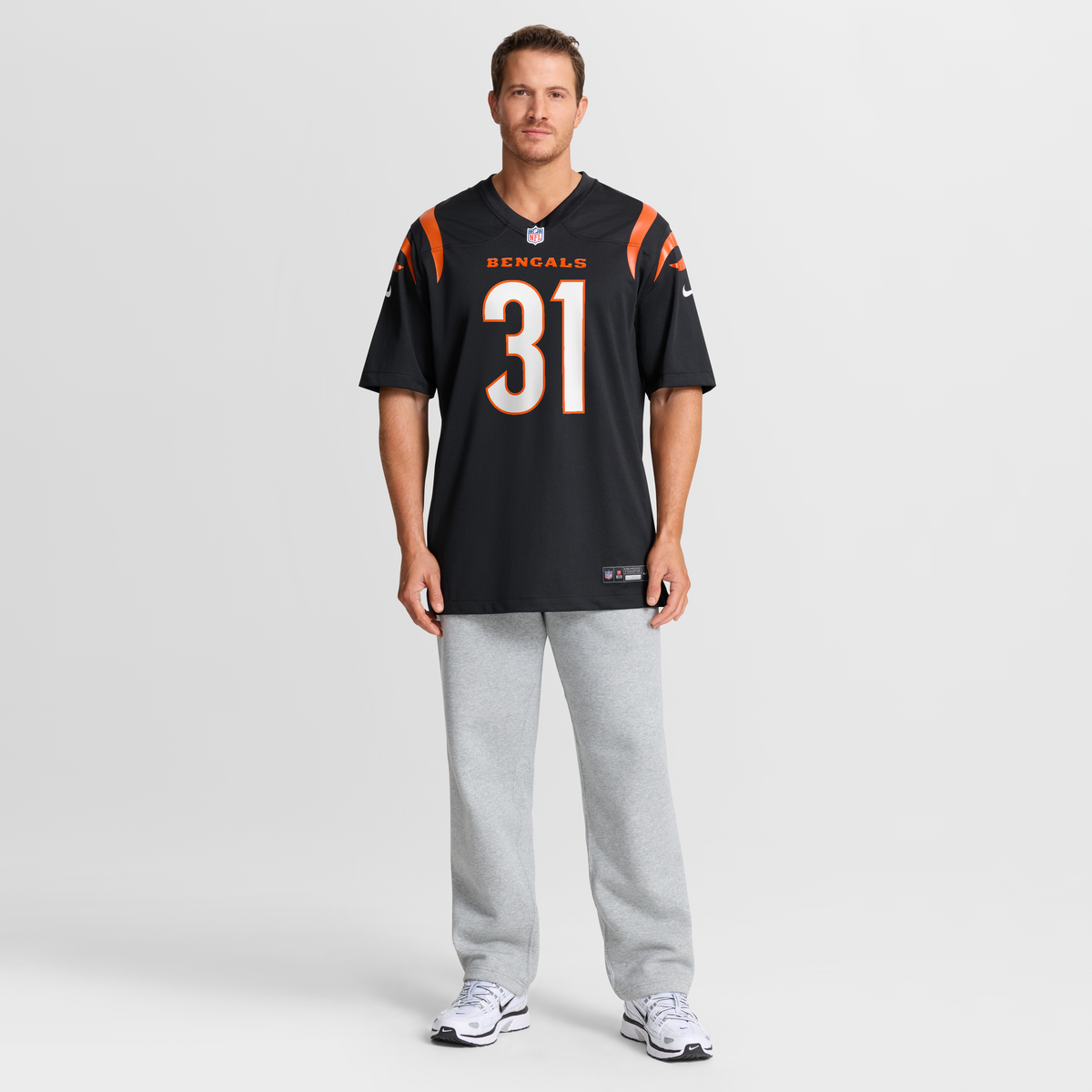 Men's Cincinnati Bengals Ickey Woods Black Retired Player Jersey