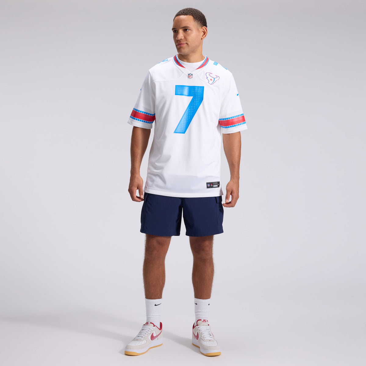 Men's Houston Texans C J Stroud White 2026 Rivalries Collection Jersey