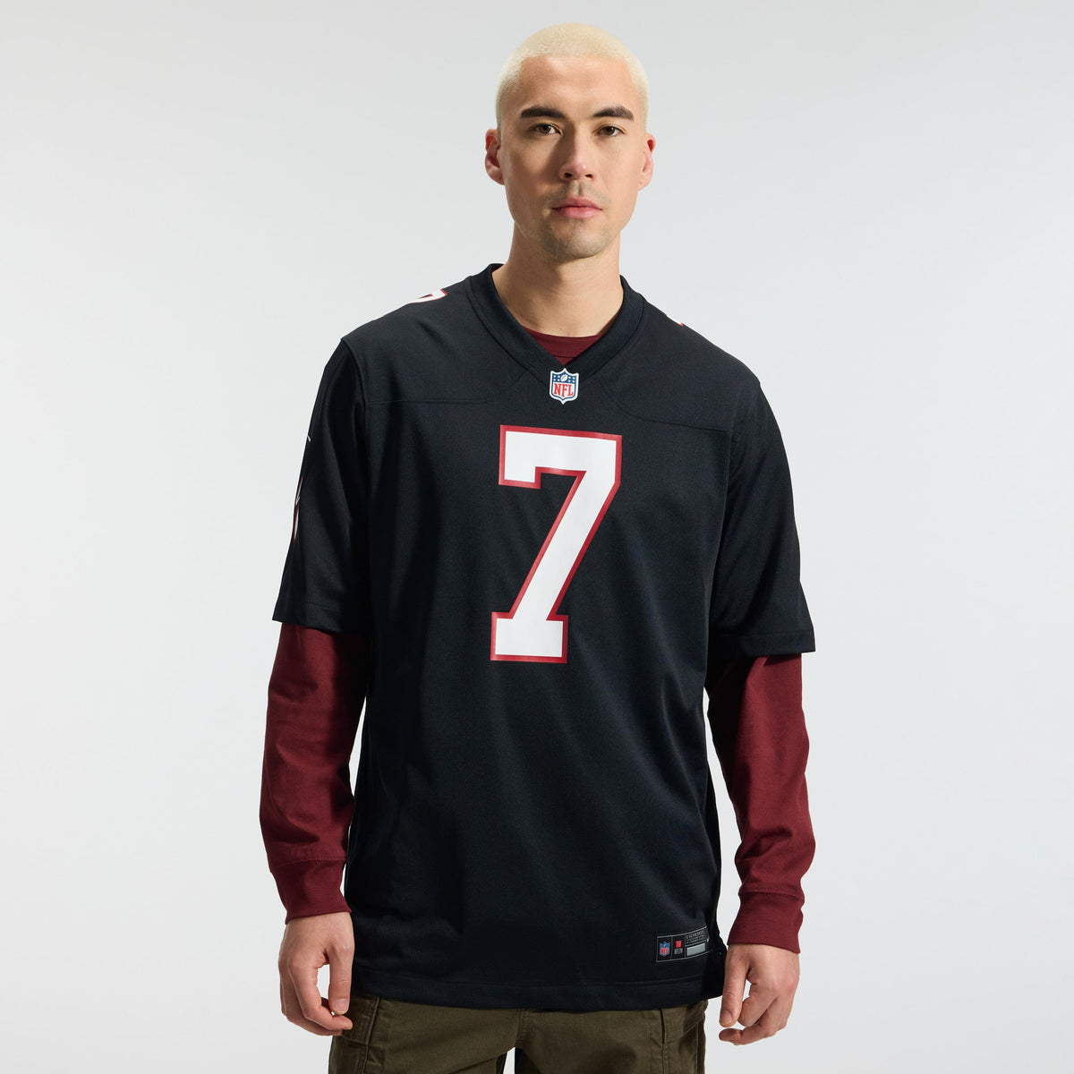 Men's Atlanta Falcons Bijan Robinson Black Throwback Jersey
