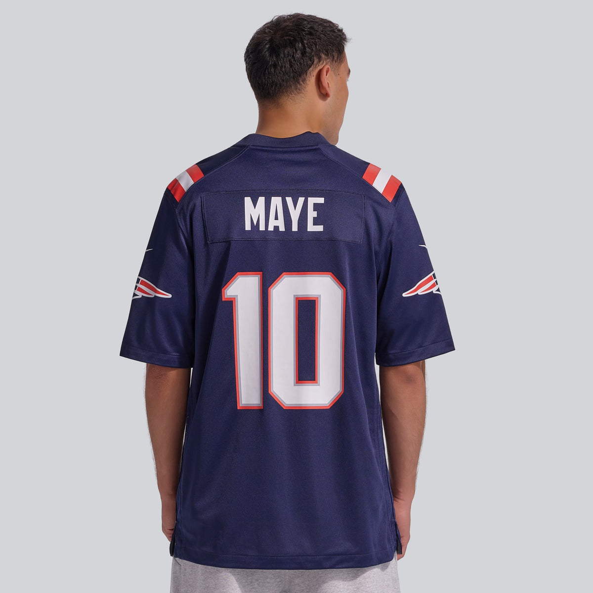 Men's New England Patriots Drake Maye Navy Player Jersey