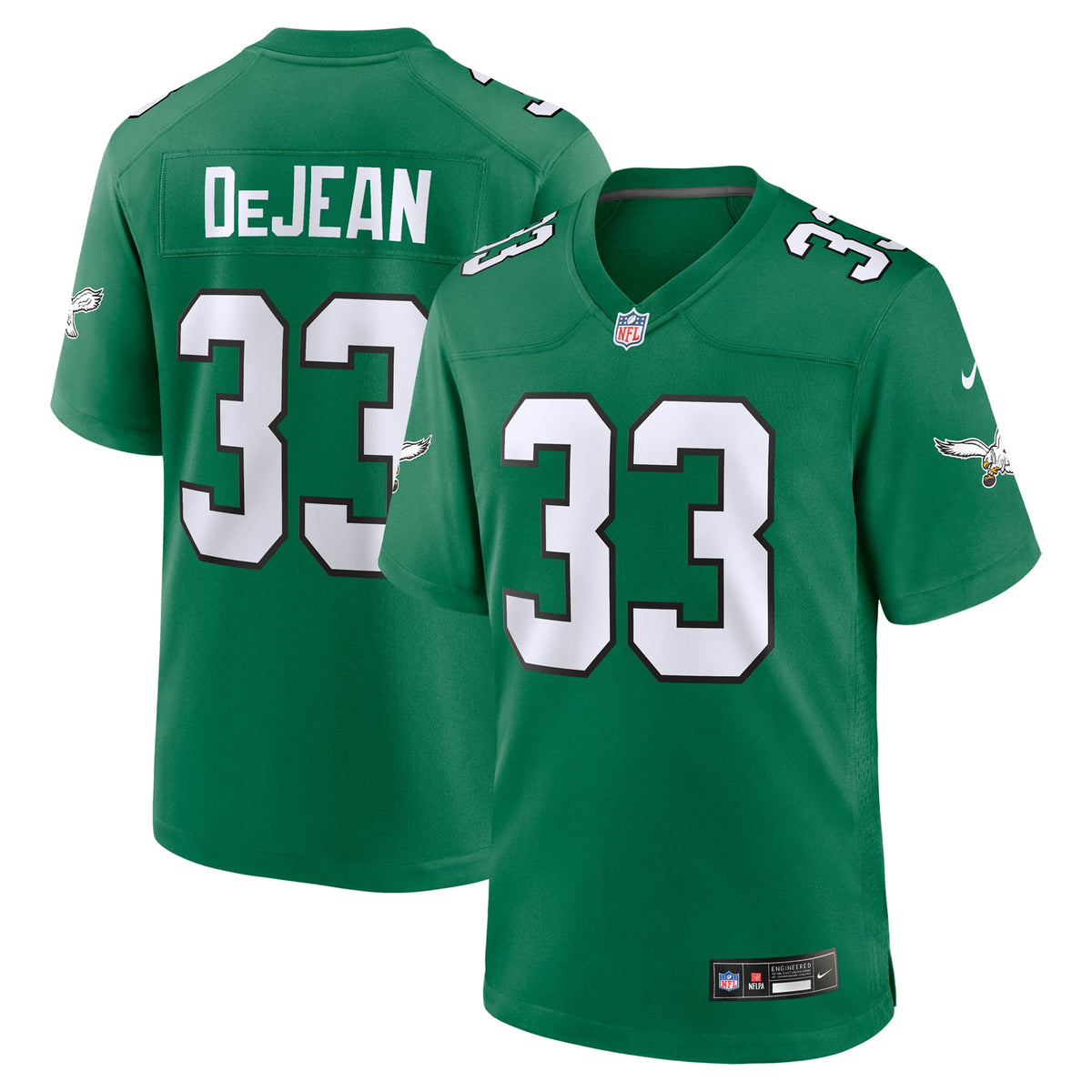 Men's Philadelphia Eagles Cooper DeJean Black Alternate Jersey