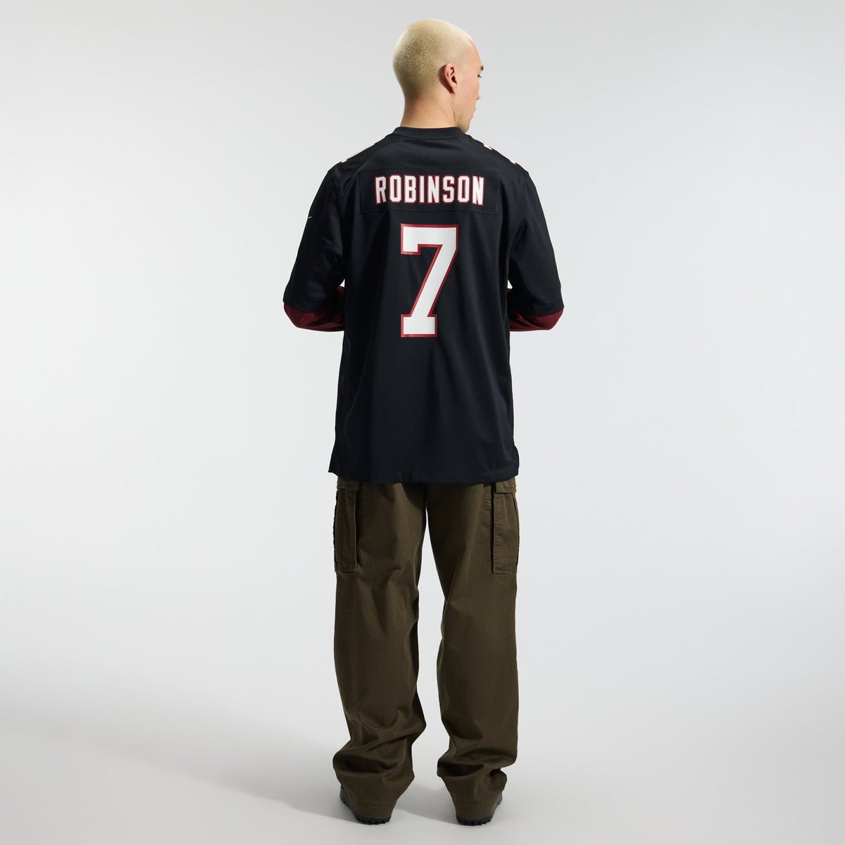 Men's Atlanta Falcons Bijan Robinson Black Throwback Jersey