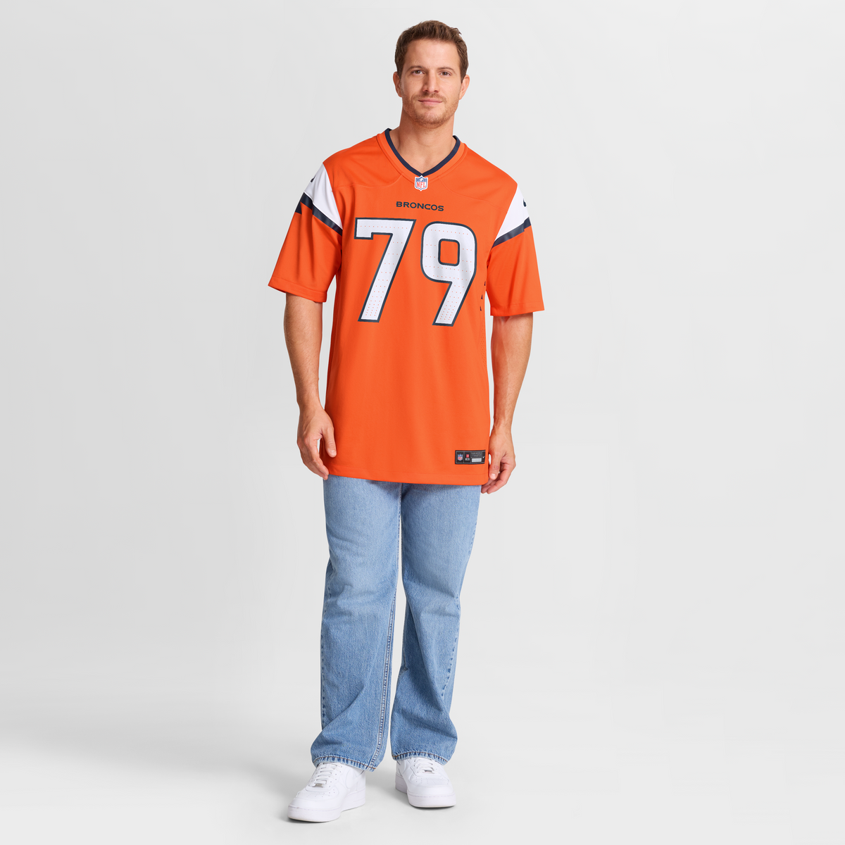 Men's Denver Broncos Matt Peart Orange Team Jersey