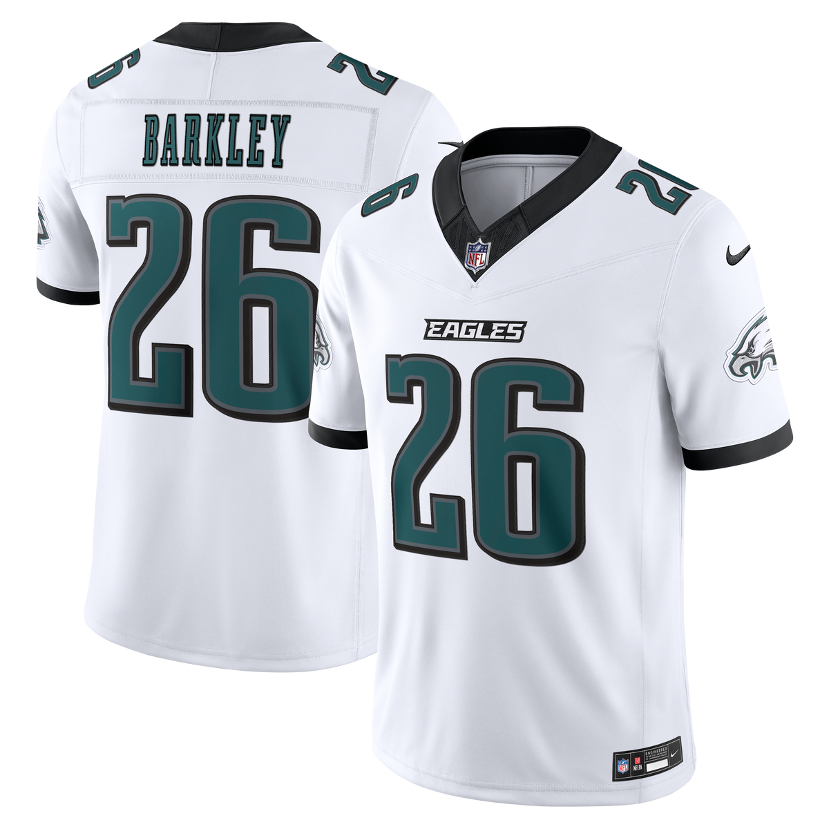 Men's Philadelphia Eagles Saquon Barkley Black Alternate Stitched Jersey