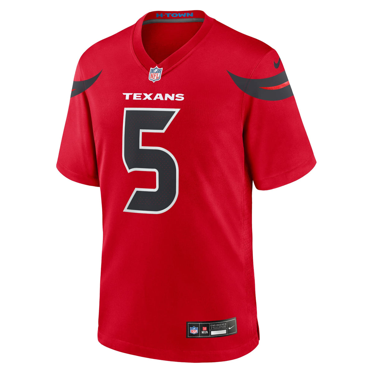 Men's Houston Texans Jalen Pitre Red Alternate Jersey