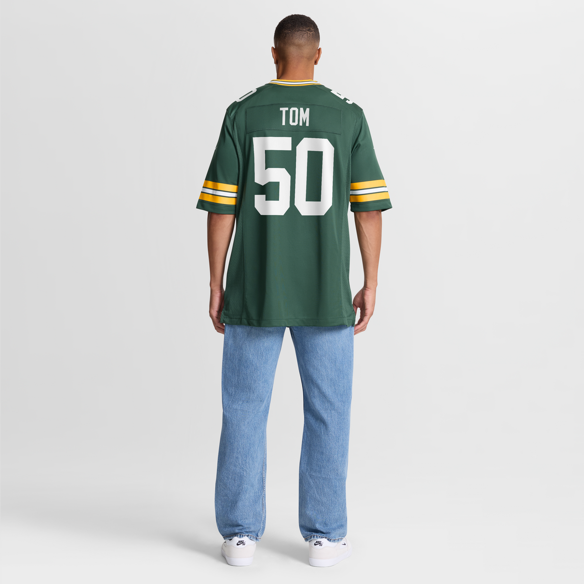 Men's Green Bay Packers Zach Tom Green Game Player Jersey