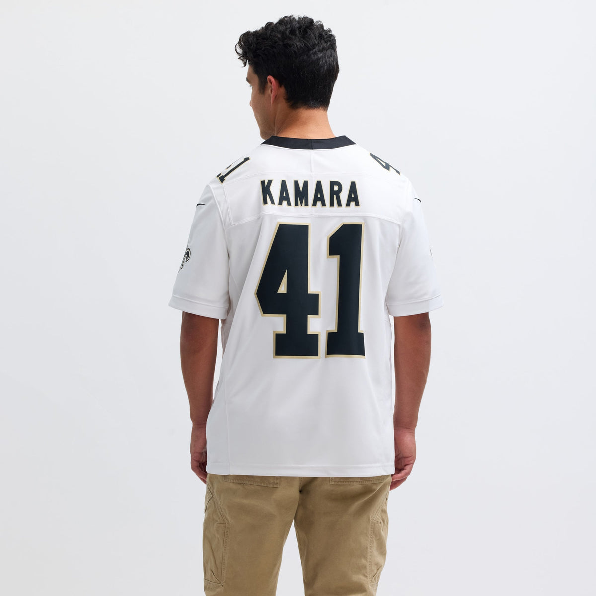 Men's New Orleans Saints Alvin Kamara White Jersey