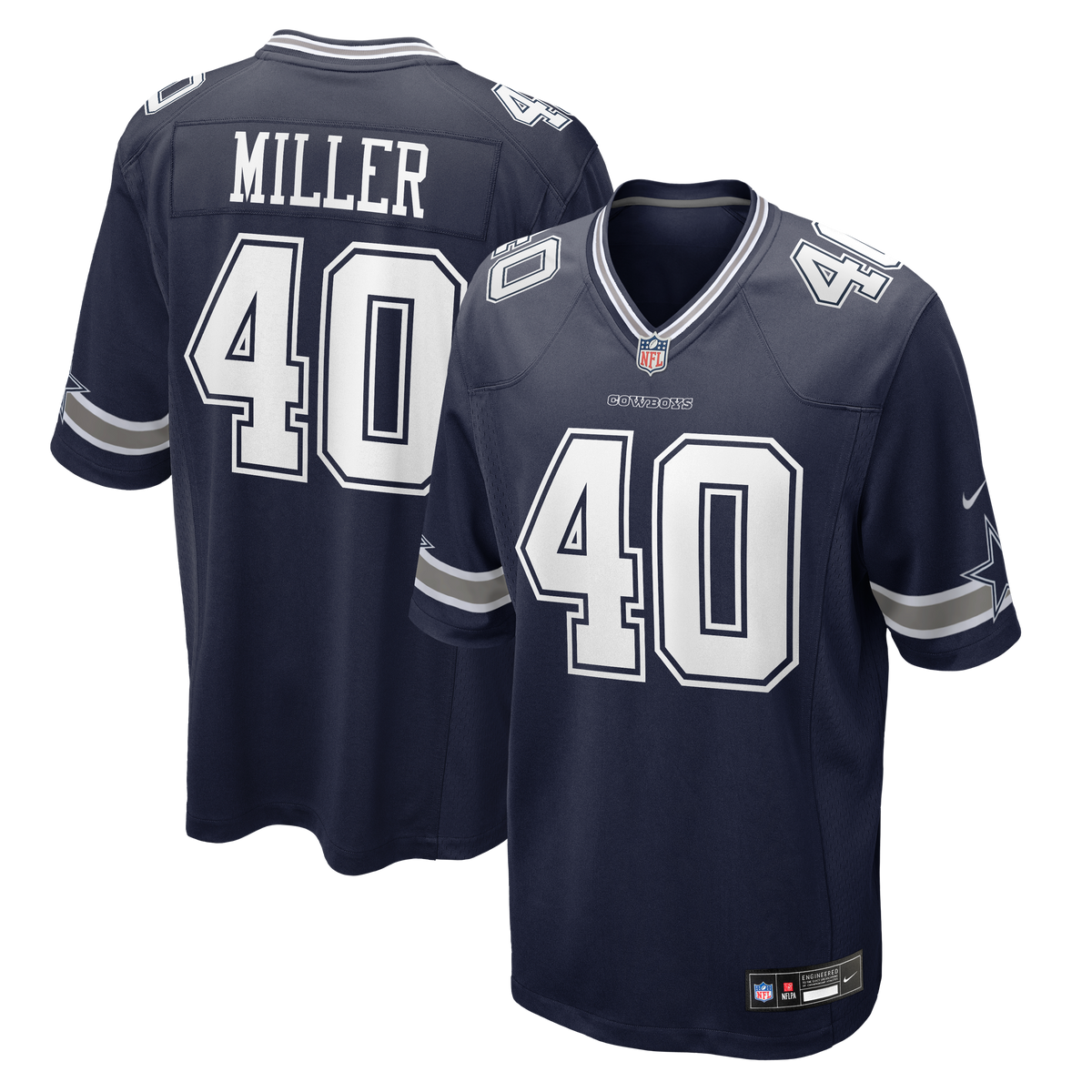 Men's Dallas Cowboys Von Miller White Jersey