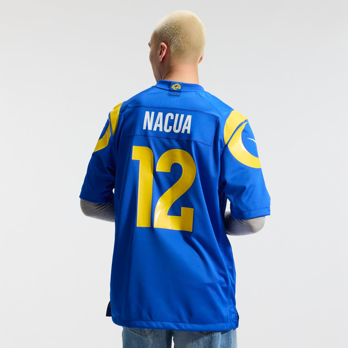 Men's Los Angeles Rams Puka Nacua White White Game Player Jersey