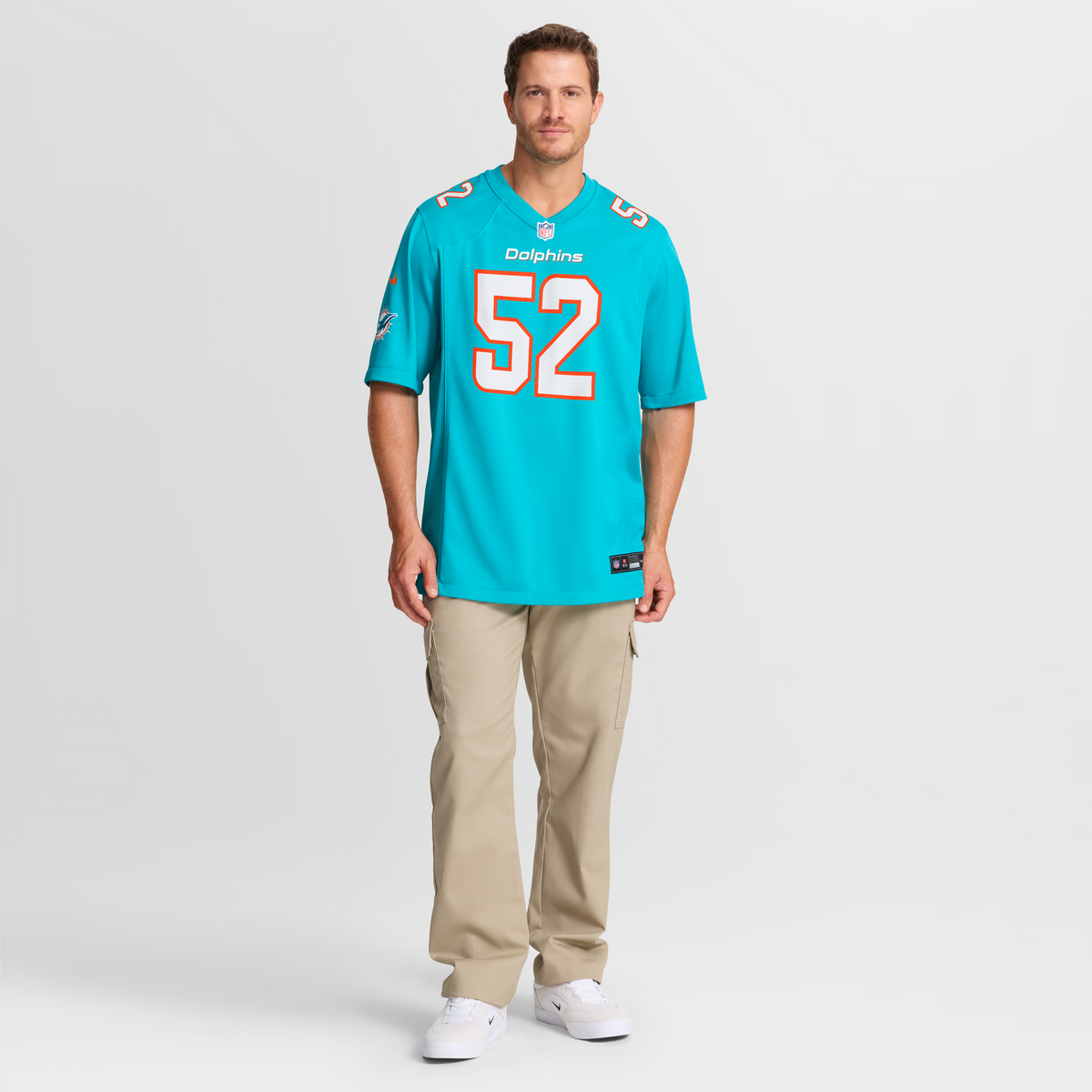 Men's Miami Dolphins Patrick Paul Aqua Jersey