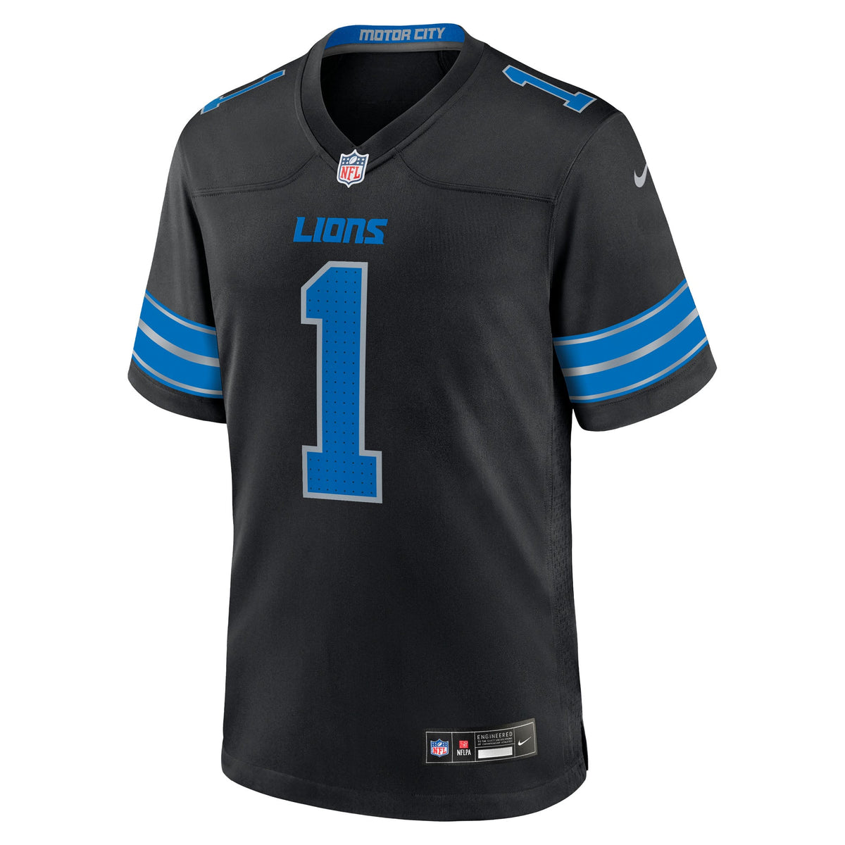 Men's Detroit Lions Jameson Williams Blue Game Player Jersey