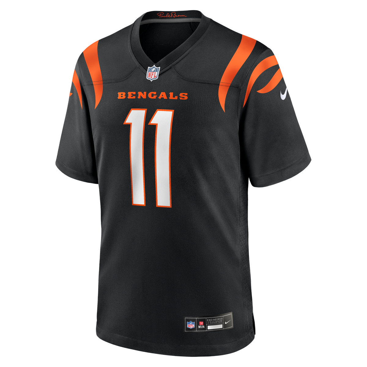 Men's Cincinnati Bengals Josh Johnson Black Team Jersey