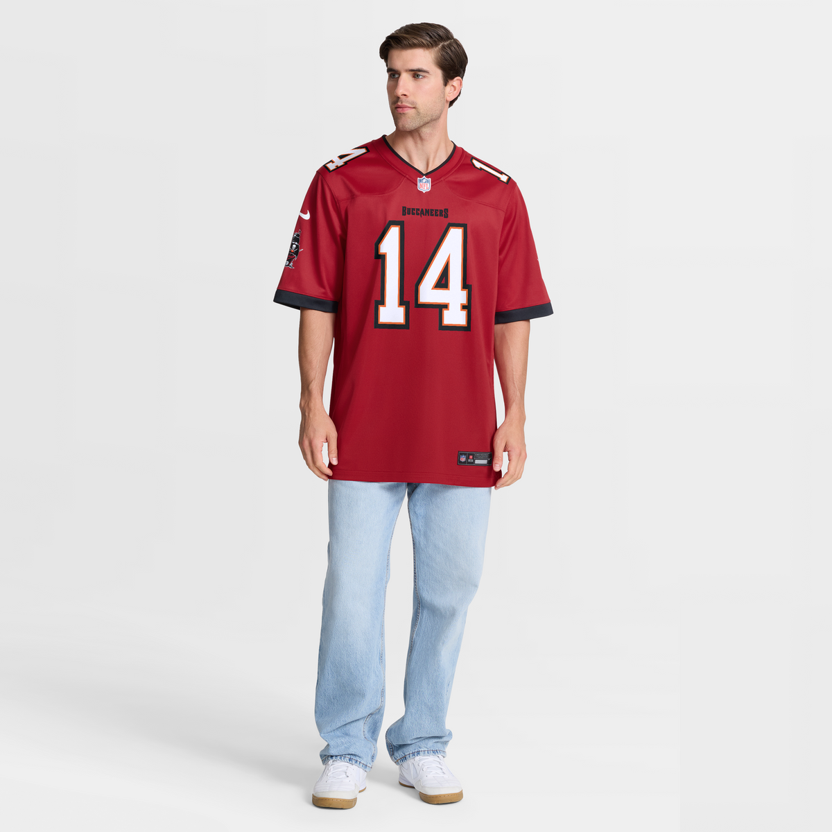 Men's Tampa Bay Buccaneers Brad Johnson Red Game Retired Player Jersey