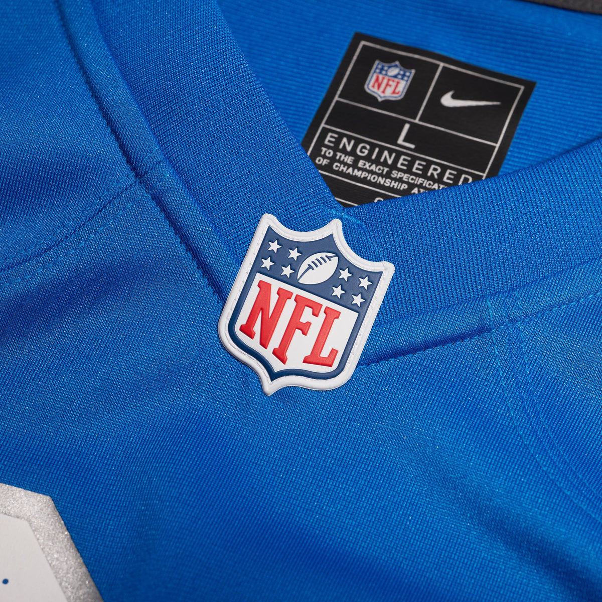Men's Detroit Lions Tyleik Williams Blue Team Jersey