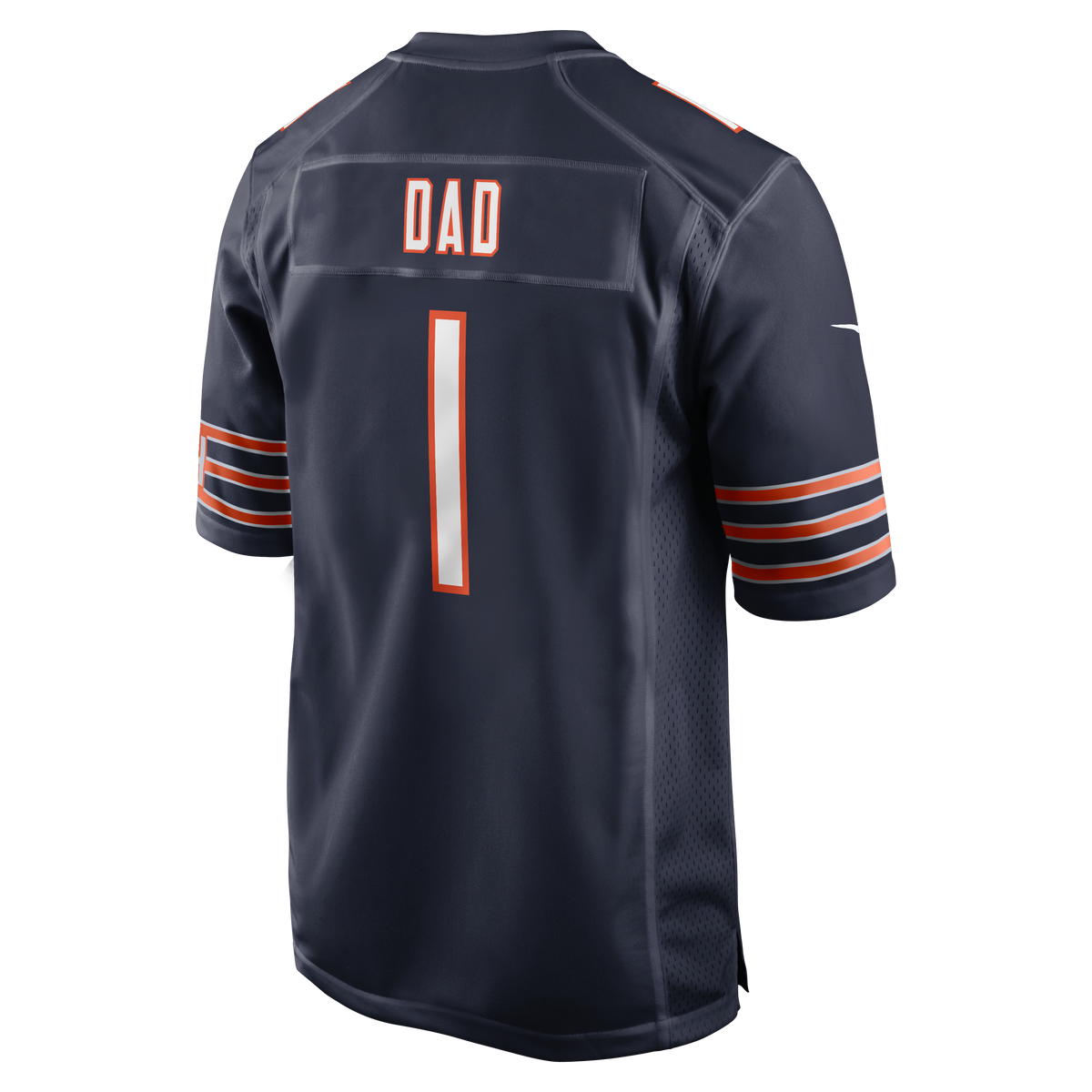 Men's Chicago Bears Number 1 Dad Navy Jersey