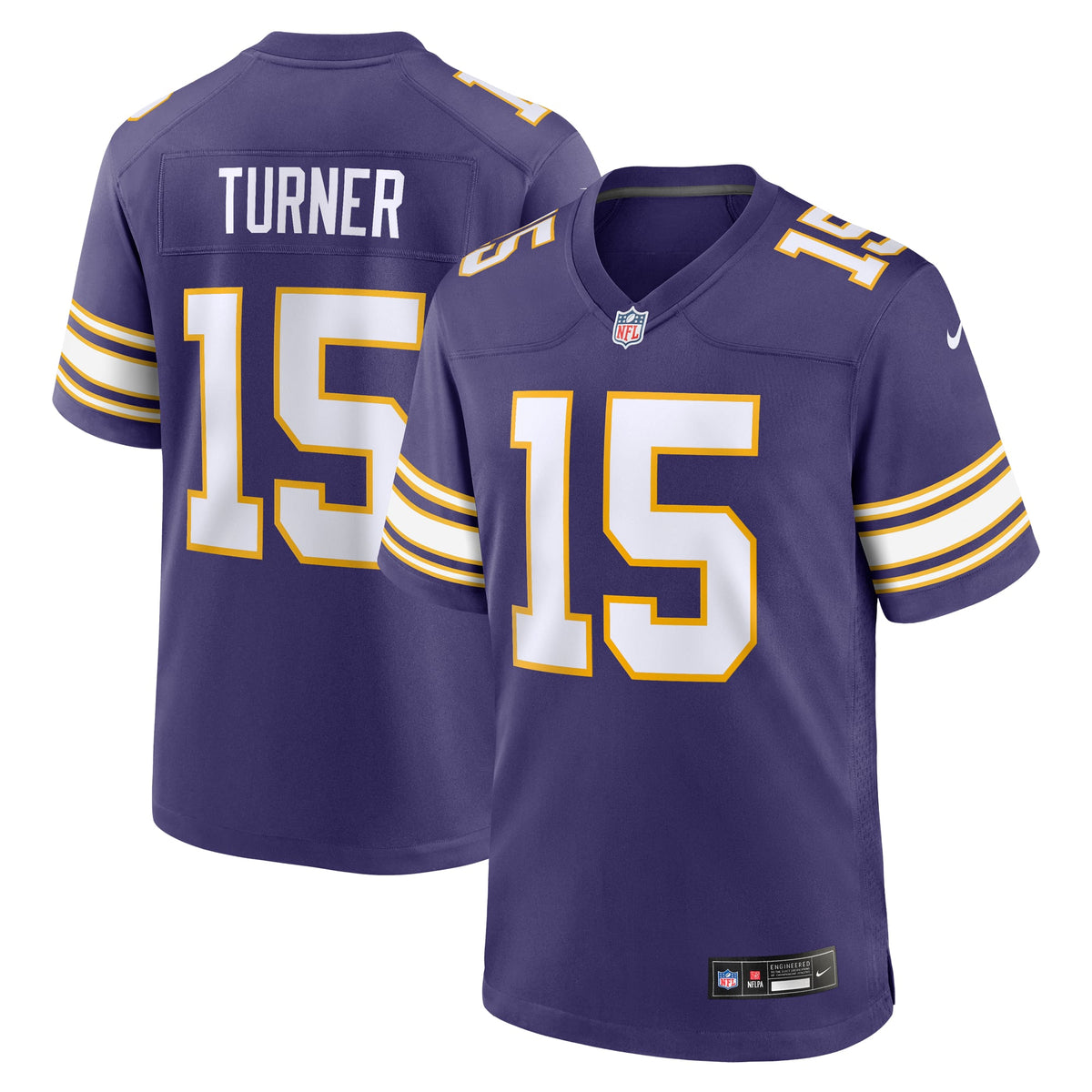 Men's Minnesota Vikings Dallas Turner White Jersey