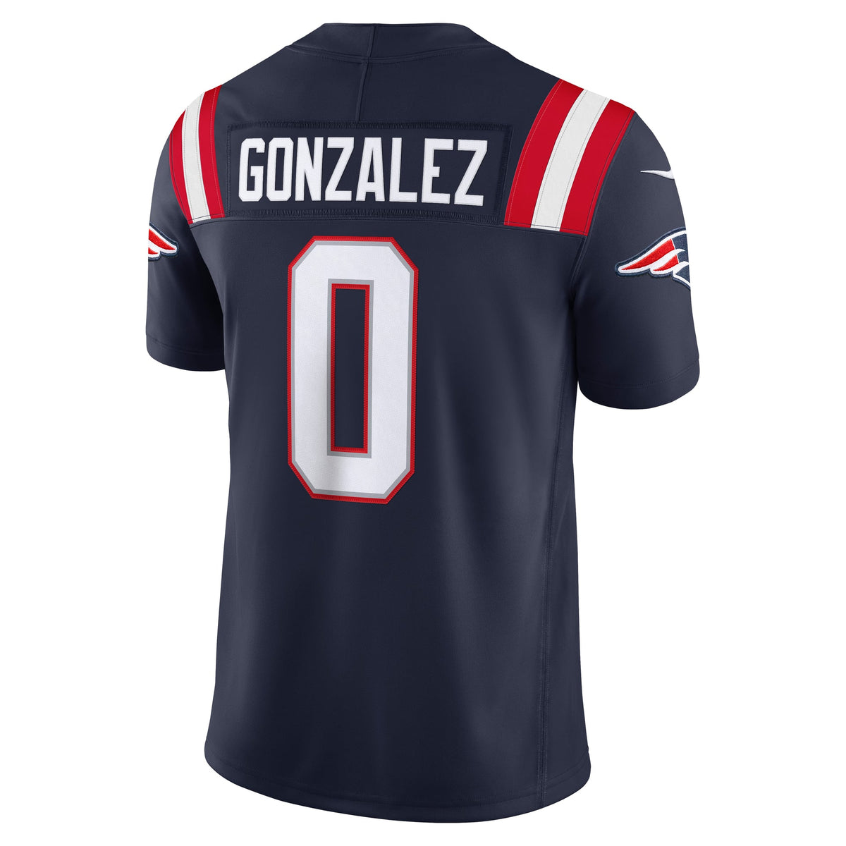 Men's New England Patriots Christian Gonzalez White Stitched Jersey